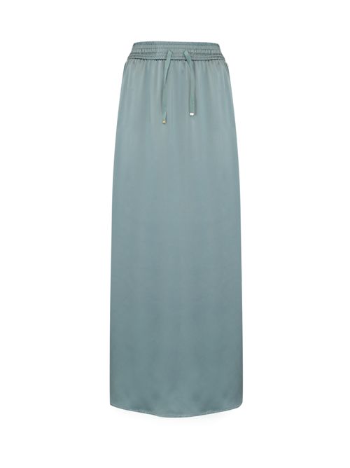 Gonna in satin Azzurro Herno | GN000024D 125069024